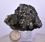 6cms PYRITE PYRRHOTITE PERU SHINY CRYSTALS SAMPLE MINERAL SPECIMEN MB66