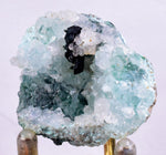 3.9cms ATACAMITE DRUZY CHRYSOCOLLA  STALACTITE LILY MINE PERU MINERAL AB42