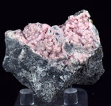 4.9cms RHODOCHROSITE ROSETTE PYRITE CRYSTALS PERU MINERAL SPECIMEN RB576