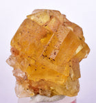 3.8cms GEM YELLOW FLUORITE SHINY CRYSTAL AHOULI MOROCCO MINERAL SPECIMEN KB44