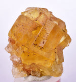3.8cms GEM YELLOW FLUORITE SHINY CRYSTAL AHOULI MOROCCO MINERAL SPECIMEN KB44