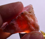14 grams GEM PINK OPAL PERU ROUGH CORAL COLOR TRANSLUCENT MINERAL PB40