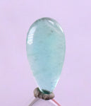 1ct GEM BLUE OPAL SCENIC CABOCHON PERU SEASCAPE PENDANT JEWELRY DENDRITES  BB151