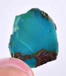 18.5cts GEM SILICA DRUZY CHRYSOCOLLA LILY MINE PERU CHALCEDONY ROUGH SB173