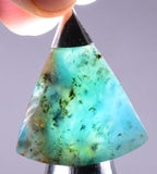 4cms BLUE OPAL SCENIC CABOCHON SILVER 950 PERU SEASCAPE PENDANT JEWELRY BB153