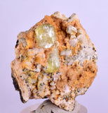 3.9cms YELLOW APATITE CRYSTALS IMILCHIL MOROCCO MINERAL SPECIMEN AB234