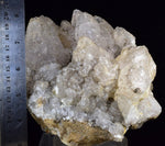 14cms CALCITE WITH QUARTZ CRYSTALS PERU SHINY MINERAL SPECIMEN GB26