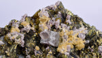 7cms APATITE SIDERITE QUARTZ CRYSTALS CHALCOPYRITE BORNITE PYRITE PERU AB189