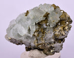 6.2cms PYRITE CUBIC FLUORITE QUARTZ PERU SHINY CRYSTALS MINERAL COLLECTOR MB142