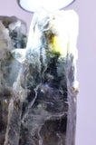 8.8cms GEM QUARTZ TWIN NATURAL CHLORITE INCLUDED PHANTOM CRYSTAL PERU  QB29