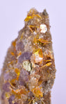 4.6cms GEM RARE WULFENITE FLUORITE MINI CRYSTALS ALAMO ARIZONA USA YB37