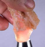 590 grams GEM PINK OPAL PERU ROUGH ANGEL SKIN TRANSLUCENT CORAL COLOR PB82