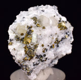 3.8cms APATITE QUARTZ PYRITE CRYSTALS DICKITE PERU HUANZALA AB230
