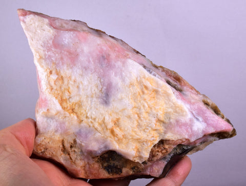 275 grams GEM PINK OPAL PERU ROUGH CORAL COLOR TRANSLUCENT MINERAL PB35