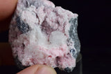 5cms RHODOCHROSITE PAGODA MANGANOAN CALCITE CRYSTALS JORDANITE GALENA PERU RB501