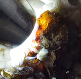 6.1 cms SPHALERITE BARITE QUARTZ GEM PERU CRYSTALS DISPLAY OR TO CUT IT MB102