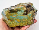 1.4kg GEM BLUE OPAL PERU ROUGH SCENIC SEASCAPE MINERAL SPECIMEN OB53