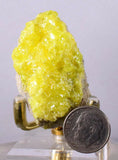 4.5cms SULPHUR NATURAL CRYSTALS BOLIVIA SULFUR POTOSI MINERAL SPECIMEN YB02