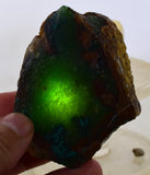 100grs GEM SILICA CHRYSOCOLLA LILY MINE PERU CHALCEDONY QUARTZ BLUE ROUGH SB193