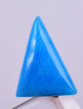 1cts GEM SILICA CHRYSOCOLLA CABOCHON LILY MINE PERU ROYAL BLUE COLOR  BB252