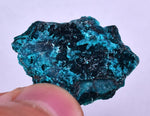 51grs BLUE MALACHITE CHRYSOCOLLA SCULPTURE SCENIC PERU ROUGH DECORATION UB182