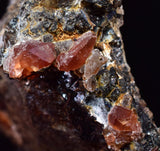 2.5cm RHODOCHROSITE CRYSTALS PERU OLD STOCK UCHUCCHACUA MINERAL SPECIMEN RB489