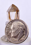1.3cms QUARTZ RUTILATED POLISHED CABOCHON BRASIL RUTILE PENDANT JEWELRY QB60