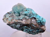 7.4cms DRUZY CHRYSOCOLLA QUARTZ PERU COPPER MINERAL SPECIMEN COLLECTOR DB70