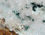 8cms DRUZY CHRYSOCOLLA QUARTZ ATACAMITE CRYSTALS PERU MINERAL SPECIMEN DB79