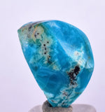 7cts GEM SILICA CHRYSOCOLLA CHALCEDONY POLISHED PERU NEW FIND BB335