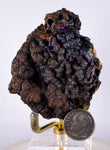 6.5cms GOETHITE BOTRYOIDAL IRIDESCENT CRYSTALS PERU IRON NEW FIND MINERAL ZB04