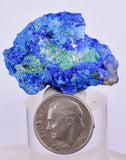 3.6cms AZURITE MALACHITE AZURMALACHITE CRYSTALS PERU MINERAL SPECIMEN UB201