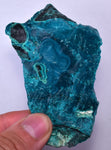 8cm GEM BLUE MALACHITE PERU TRANSLUCENT CHRYSOCOLLA BOTRYOIDAL CRYSTAL UB172