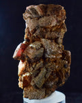 5.6cms GEM RHODOCHROSITE CUBIC CRYSTALS GOETHITE PERU MINERAL SPECIMEN RB607