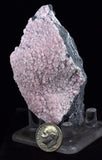 8cms RHODOCHROSITE ROSETTE PERU PINK CRYSTALS HUANZALA MINE MINERAL RB532