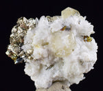 2.1cm APATITE QUARTZ PYRITE DICKITE SCHEELITE ? PERU HUANZALA AB77