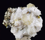 2.1cm APATITE QUARTZ PYRITE DICKITE SCHEELITE ? PERU HUANZALA AB77