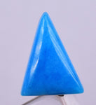 1cts GEM SILICA CHRYSOCOLLA CABOCHON LILY MINE PERU ROYAL BLUE COLOR  BB252