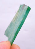 6.5grs GEM SILICA CHRYSOCOLLA SLAB PERU CHALCEDONY QUARTZ BLUE ROUGH SB70