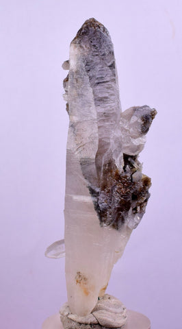 7cms GEM QUARTZ NATURAL CHLORITE INCLUDED PHANTOM CRYSTAL PERU  QB30