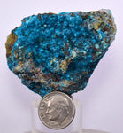 5.5cms QUARTZ CHRYSOCOLLA BOTRYOIDAL TENTADORA MINE PERU MINERAL SPECIMEN CB101