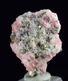 2.2cms RHODOCHROSITE PYRITE CHINA CRYSTAL RHOMBOHEDRAL MINIATURE RB630