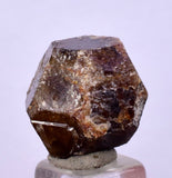 1.7cm GARNET GROSSULAR HESSONITE DODECAHEDRON CRYSTALS PERU MINERAL GB21