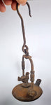19.5cm MINI VERY SMALL LENTICULAR MINERS LAMP TUNNEL RARE LANTERN IRON CAST NB03