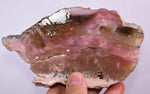 345 grams GEM PINK OPAL HONEY OPAL PERU ROUGH SLAB COLOR TRANSLUCENT PB77