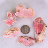 52 grams GEM PINK OPAL PERU ROUGH CORAL COLOR TRANSLUCENT MINERAL PB57