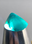 7cts GEM SILICA CHRYSOCOLLA CHALCEDONY POLISHED PERU NEW FIND BB337