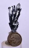 3.2cms STIBNITE CRYSTAL PERU MINERAL SPECIMEN COLLECTOR MB91