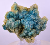 7.5cms DRUZY CHRYSOCOLLA CALCITE PERU COPPER 2000 DISCOVERY DB111
