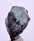 2.7cms GEOCRONITE GREEN FLUORITE CRYSTAL PERU MILPO ATACOCHA PERU SHINY KB36
